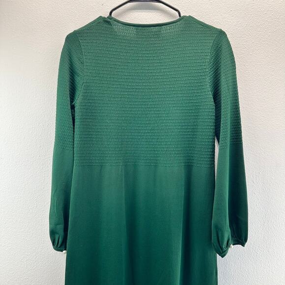 Pomander Place Hunter Green Double Knit Lennox Dress Small - Picture 7 of 12